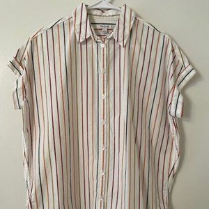 Madewell striped cotton blouse, Size S